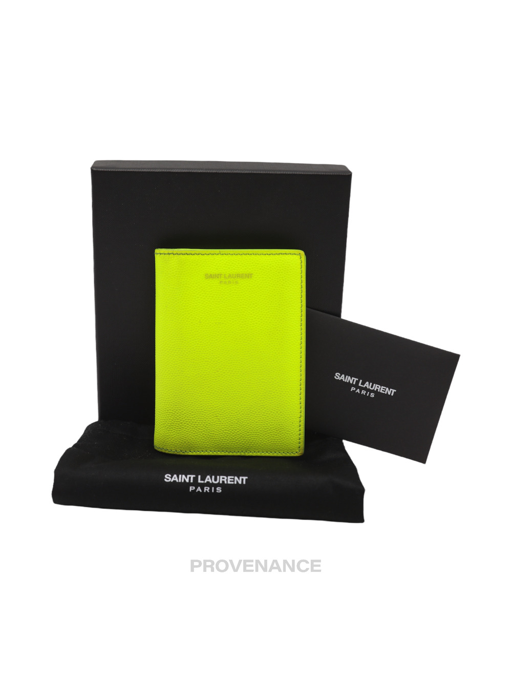 🔴 Saint Laurent Paris SLP Card Holder Wallet - Neon